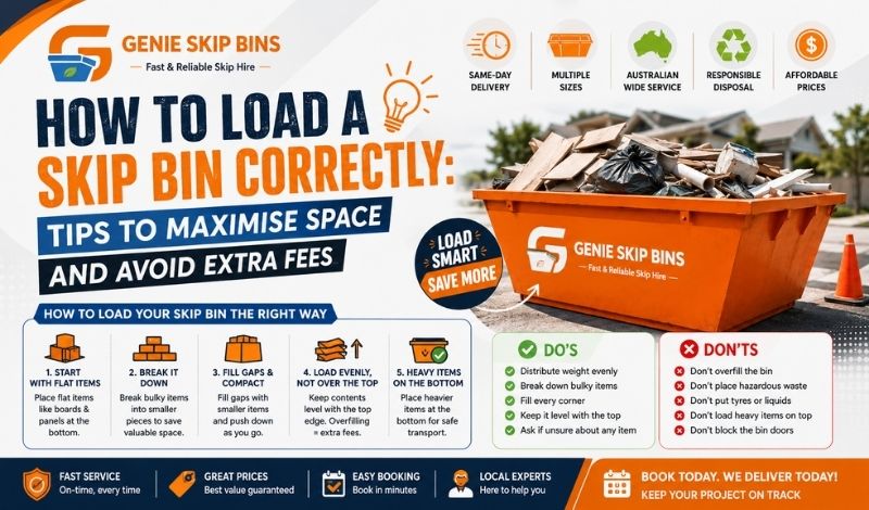 How to Load a Skip Bin Correctly: Tips to Maximise Space and Avoid Extra Fees 